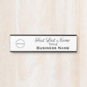 Kantoor Deurtekens Logo Zakelijk teken Deurbordje (Voorkant)