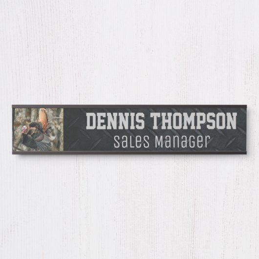 Kantoor diamant Bord jagers Deurbordje (Voorkant)