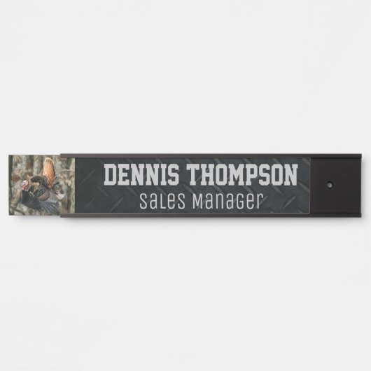 Kantoor diamant Bord jagers Deurbordje (Voorkant)