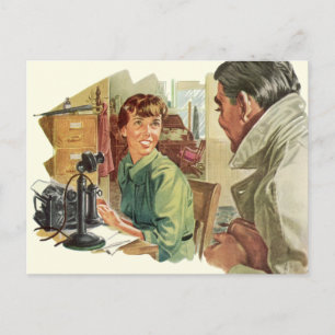  Kantoor, directie en secretaris Briefkaart