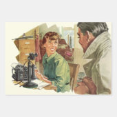  Kantoor, directie en secretaris Inpakpapier Vel (Voorkant 2)