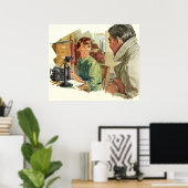 Kantoor, directie en secretaris Poster (Thuiskantoor)