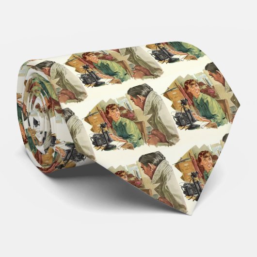  Kantoor, directie en secretaris Stropdas (Opgerold)