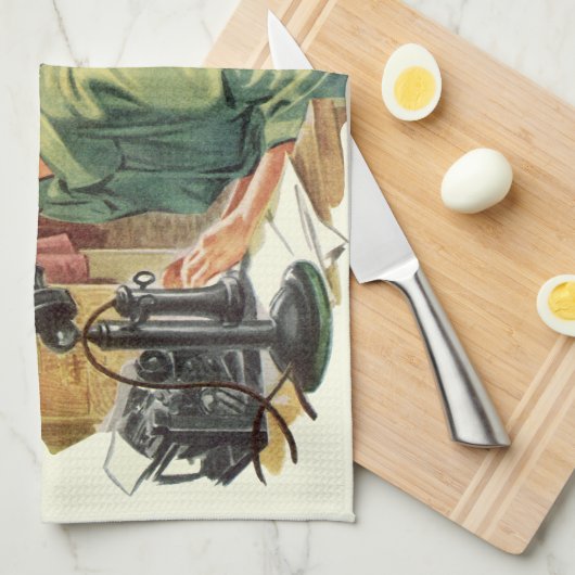 Kantoor, directie en secretaris Theedoek (Quarter Fold)