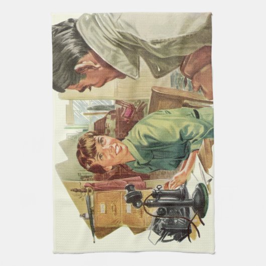 Kantoor, directie en secretaris Theedoek (Verticaal)