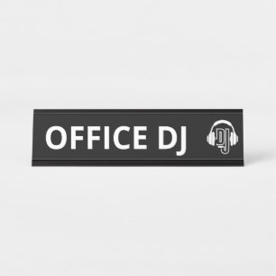 Kantoor DJ Name Bord Bureau Naambordje