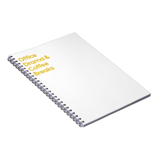 Kantoor Drama en koffiepauzes Notitieboek (Rechterzijde)