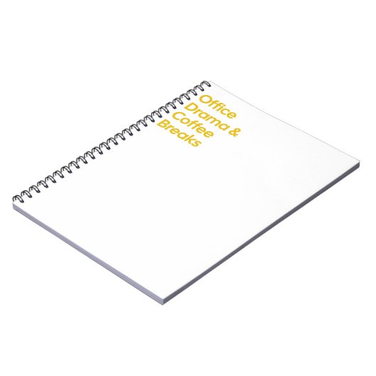 Kantoor Drama en koffiepauzes Notitieboek (Linkerzijde)