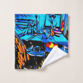 Kantoor Eet Kunst Bad Handdoek (Wasdoekje)