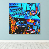 Kantoor Eet Kunst Canvas Afdruk (Insitu (Houten vloer))