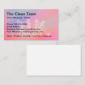 Kantoor en reiniging van woningen visitekaartje (Voorkant / Achterkant)