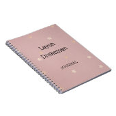Kantoor en School Pink Journal met gouden sterren Notitieboek (Rechterzijde)