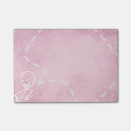 Kantoor Family Stick Chalboard Pink Funny Post-it® Notes