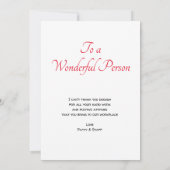 Kantoor Fantastisch bedankt Casual kaart (Achterkant)