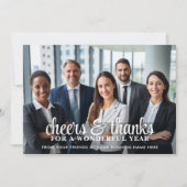 Kantoor Foto - Gefeliciteerd Bedankt voor een gewe Feestdagenkaart (Voorkant)