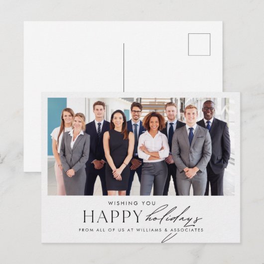 Kantoor Foto Prettige Feestdagen Ansichtkaart (Voorkant / Achterkant)