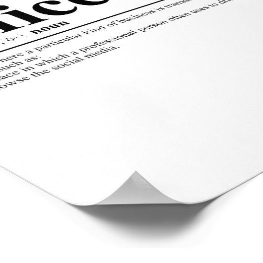 Kantoor | Funny Quote Poster (Hoek)