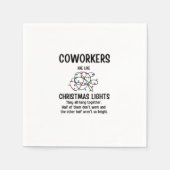 Kantoor Gag Gifts-collega's zijn als kerstverlicht Servet (Voorkant)
