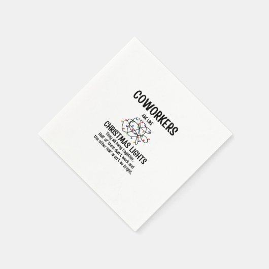 Kantoor Gag Gifts-collega's zijn als kerstverlicht Servet (Hoek)