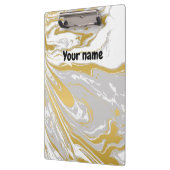 Kantoor gepersonaliseerde marmer klembord (Links)