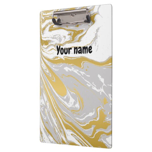 Kantoor gepersonaliseerde marmer klembord (Links)