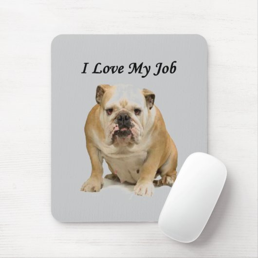 Kantoor grap Grumpy BullDog sarcastische liefde Mi Muismat (Met muis)