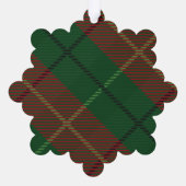 Kantoor - groen rood plaid - Happiest Holiday Ornament Kaart (Achterkant)