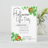 Kantoor Halloween Uitnodigingen Witte Kaart (Staand voorkant)