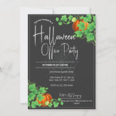Kantoor Halloween Uitnodigingen Zwarte Kaart (Voorkant)