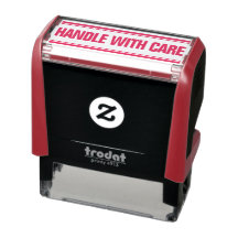 KANTOOR HANDLE WITH CARE ZELFINKENDE STEMPEL