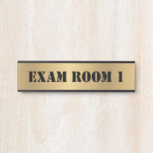 Kantoor handtekening van dokter Doctor's Deurbordje (Voorkant)