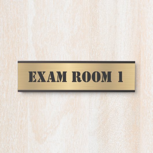 Kantoor handtekening van dokter Doctor's Deurbordje (Voorkant)