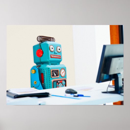 Kantoor hard werken poster (Voorkant)