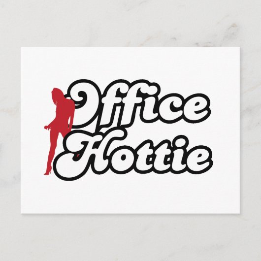 kantoor hottie briefkaart (Voorkant)