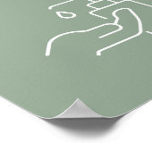 Kantoor Hygiëne maakt uw handen hier Poster (Hoek)