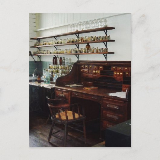 Kantoor in Chemistry Lab Briefkaart (Voorkant)