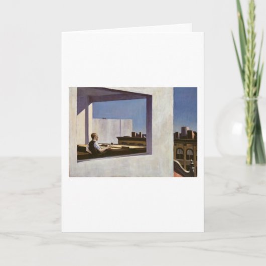 Kantoor in een kleine stad - Edward Hopper Kaart (Voorkant)