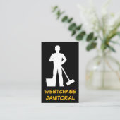 Kantoor Janitorial Cleaning Service Modern Visitekaartje (Staand voorkant)