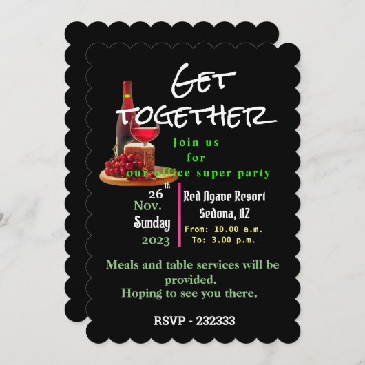 Kantoor Kaart (Voorkant / Achterkant)