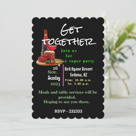 Kantoor Kaart (Staand voorkant)