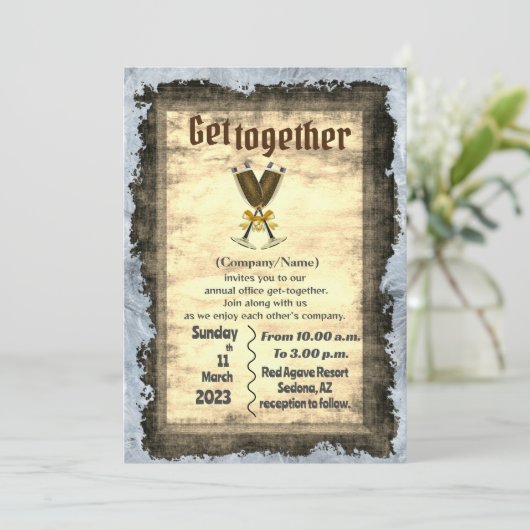 Kantoor Kaart (Staand voorkant)