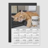 Kantoor Kat Koelkast Kalender 2026, Maandag Motiva (Voorkant / Achterkant)