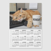 Kantoor Kat Koelkast Kalender 2026, Maandag Motiva (Voorkant)