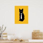 Kantoor Kat - Poster (Keuken)