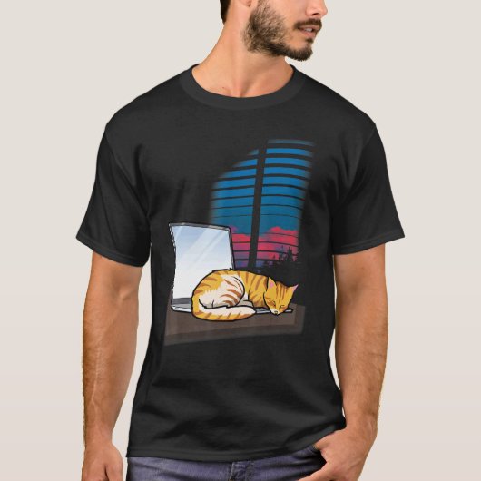 Kantoor Kat T-shirt (Voorkant)