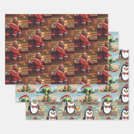 Kantoor Kerst Animal Wrapping Papier Selectie Inpakpapier Vel