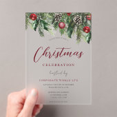 Kantoor kerst feestdag acryl uitnodigingen (Insitu (Draagbaar))