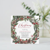 Kantoor kerst feestdag kaart (Staand voorkant)