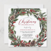 Kantoor kerst feestdag kaart (Voorkant)