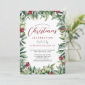 Kantoor kerst feestdag kaart (Staand voorkant)